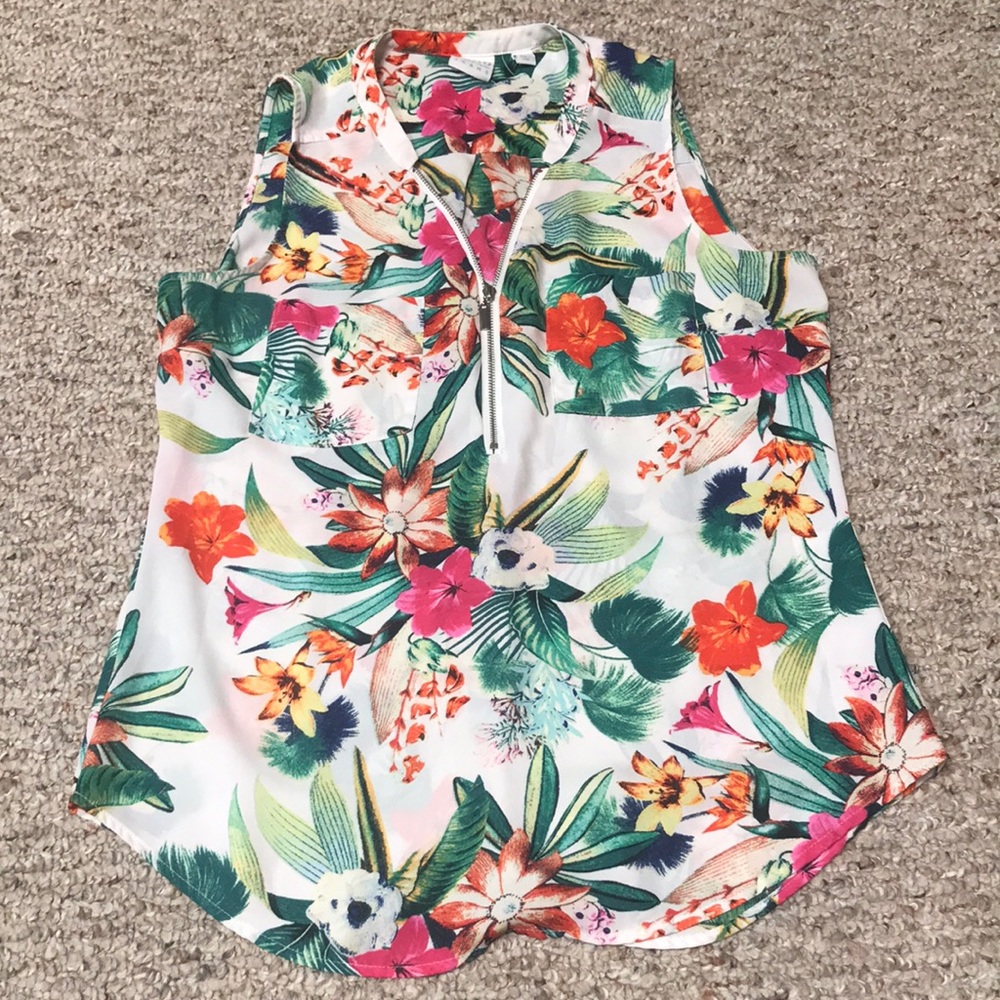 NY&C Floral Tank Top